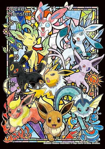 PK208-AC01 208 Art Crystal Jigsaw Eevee Evolutions Pokemon Ensky Puzzle