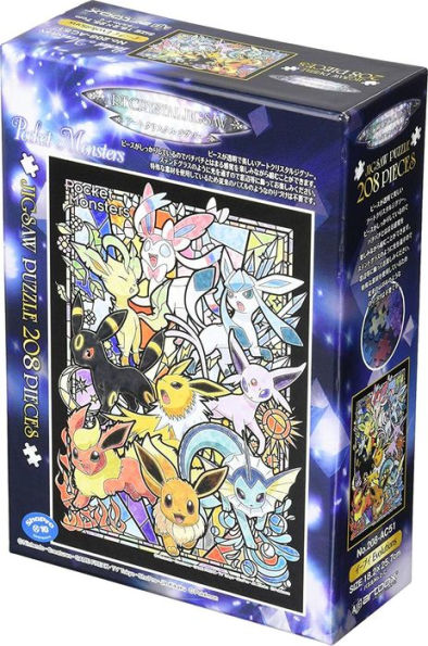 PK208-AC01 208 Art Crystal Jigsaw Eevee Evolutions Pokemon Ensky Puzzle