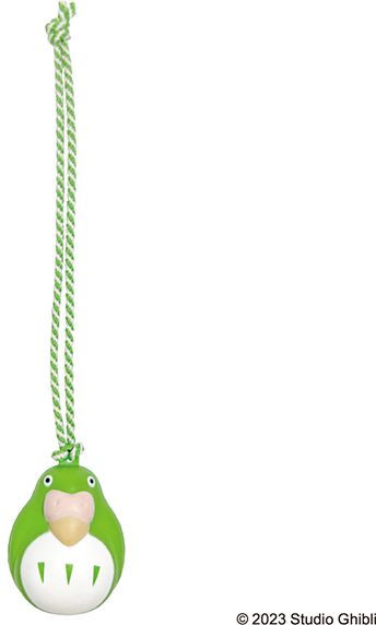 "The Boy and The Heron" - Parakeet Green Bell Keychain