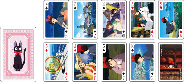 Kiki's Delivery Service Movie Scenes Playing Cards "Kiki's Delivery Service" Ensky Playing Cards