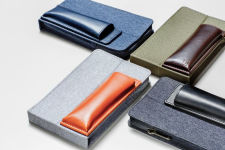 Alternative view 2 of KING JIM Pen Case Ittsui Top-in Type Khaki x Brown