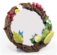 Title: Totoro Hide-and-Seek Wreath Mirror (hang/stand) ''My Neighbor Totoro'', Benelic