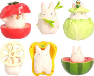 Title: White Totoro Playing With Vegetables Collection (Seasonal) 
