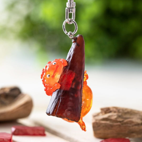 KEY CHAIN - HANGING CALCIFER "HOWL'S MOVING CASTLE
