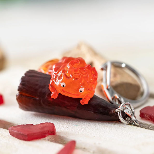 KEY CHAIN - HANGING CALCIFER "HOWL'S MOVING CASTLE