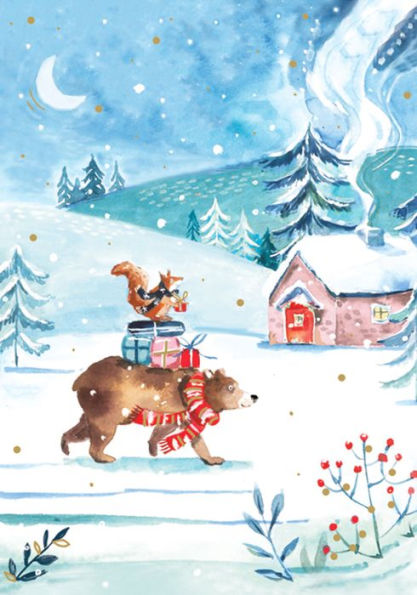 Holiday Boxed Cards Snowscene (18 cards)