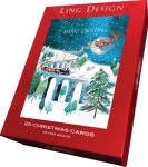 Alternative view 2 of Holiday Boxed Cards Christmas Train (20 cards)