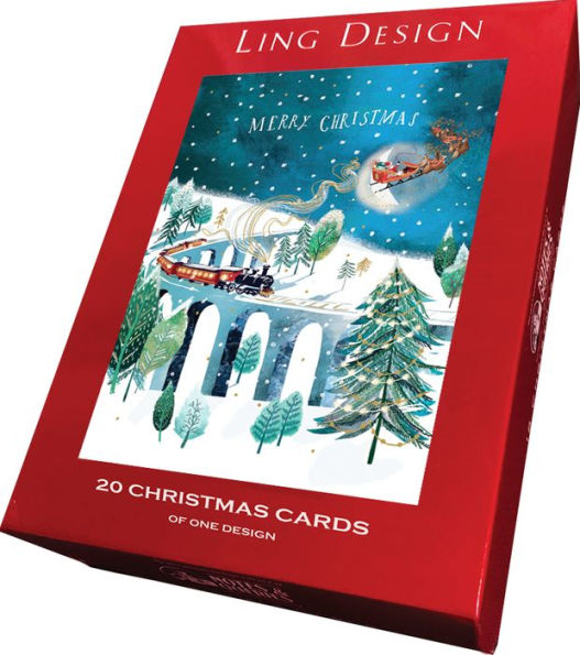 Holiday Boxed Cards Christmas Train (20 cards)