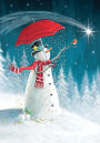 Holiday Boxed Cards Snowman Moon (20 cards)