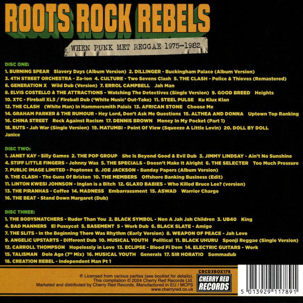 Roots Rock Rebels: When Punk Met Reggae 1975-1982