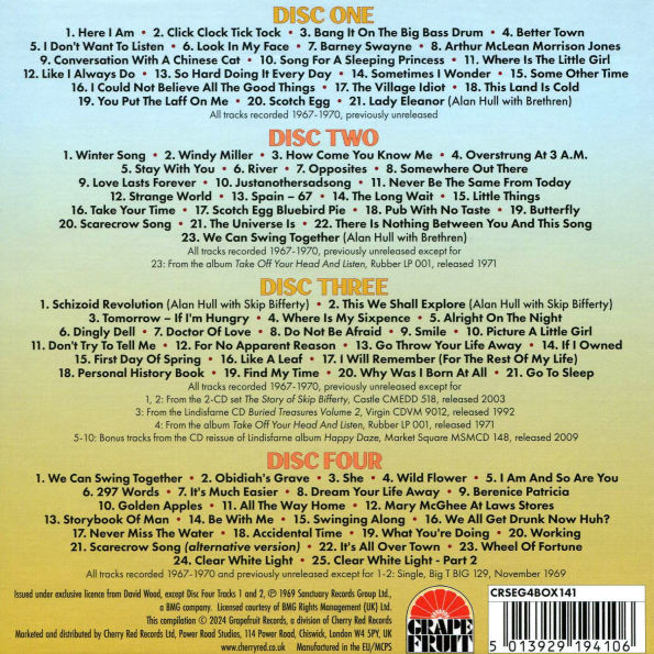 Singing a Song in the Morning Light: The Legendary Demo Tapes 1967-1970