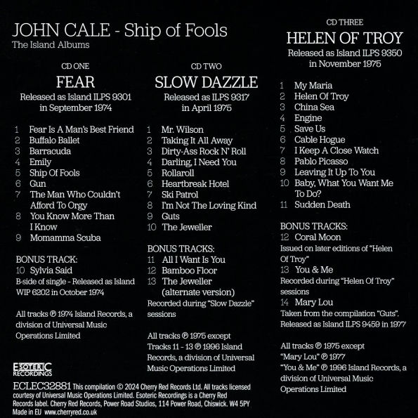 Ship of Fools: The Island Albums