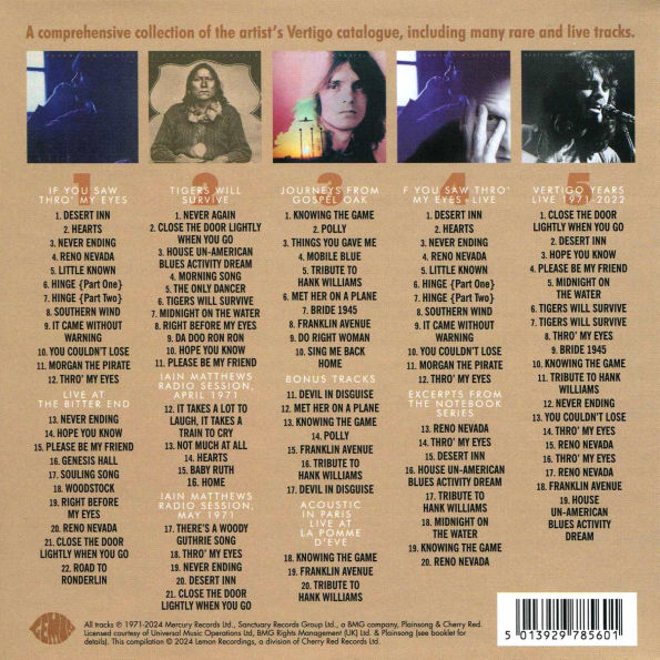 Thro' My Eyes: The Vertigo Years 1970-1974