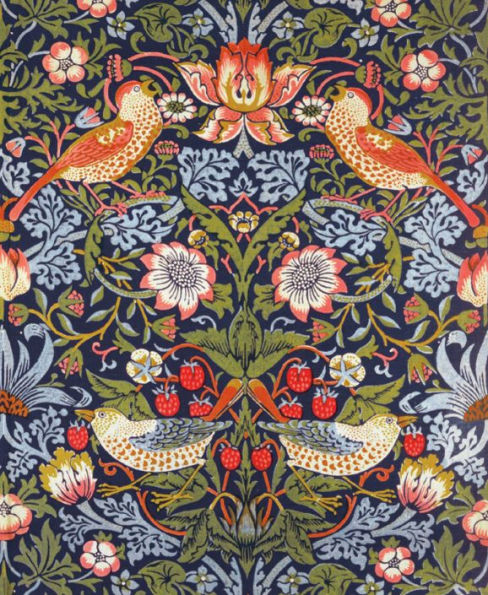 BLANK STRAWBERRY THIEF GREETING CARD