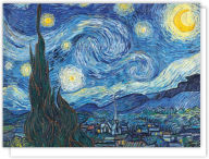 BLANK STARRY NIGHT GREETING CARD