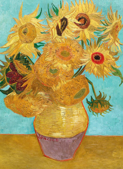 BLANK CLASSIC SUNFLOWER VASE GREETING CARD