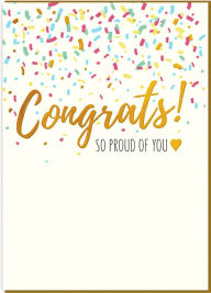 Graduation Greeting Card Congrats So Proud Of You