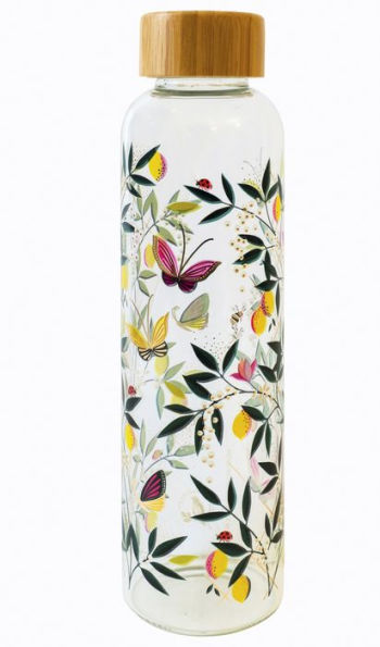 Botanicals Glass Water Bottle