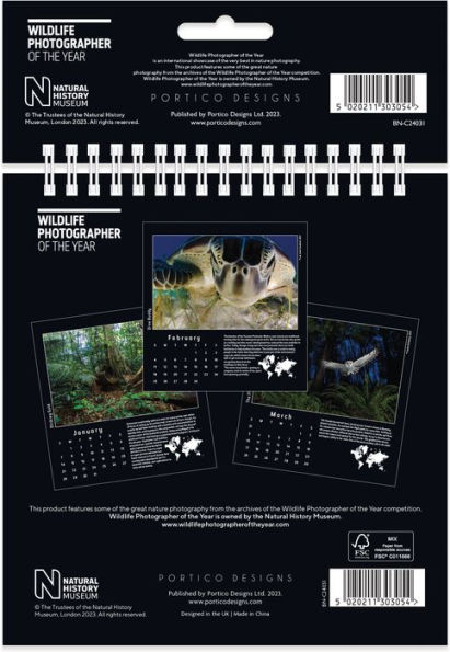 2024 Wildlife Photographer of the Year Desk Calendar