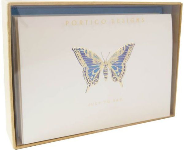 Correspondence Boxed Notecards Butterfly Just to Say