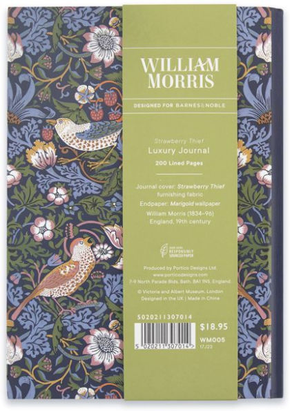 William Morris Strawberry Thief Casebound Journal