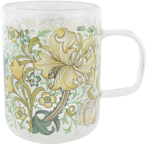 William Morris Glass Mug