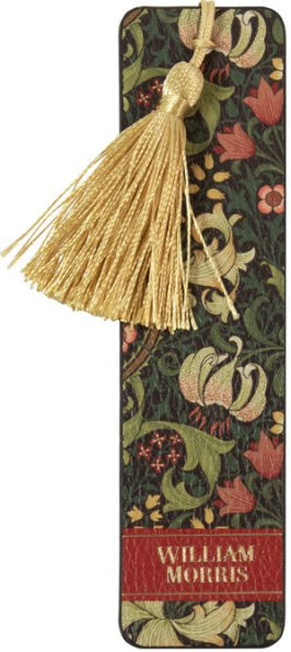 William Morris Faux Leather Bookmark