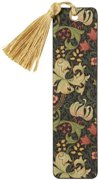 William Morris Faux Leather Bookmark