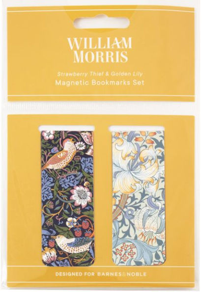 William Morris Set of Two Magnetic Bookmarks