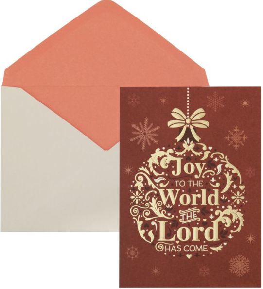 Joy to the World Bauble Boxed Notecards