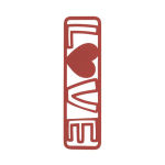 Alternative view 2 of Love Metal Bookmark