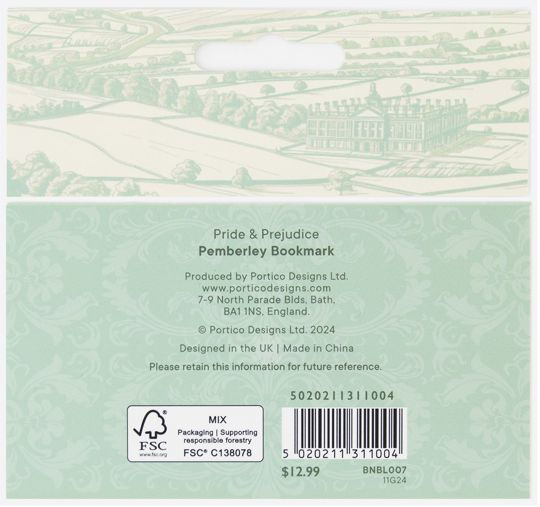 Pemberley Laser Cut Bookmark