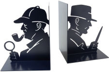 Alternative view 1 of Sherlock and Moriarty Metal Bookends