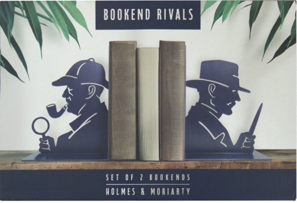 Sherlock and Moriarty Metal Bookends
