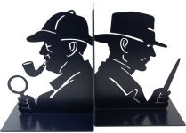 Alternative view 3 of Sherlock and Moriarty Metal Bookends