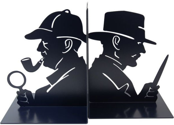 Sherlock and Moriarty Metal Bookends