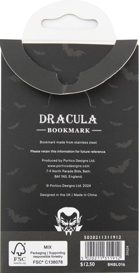 Dracula Laser Cut Bookmark