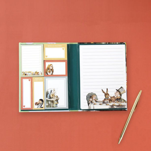 Alice in Wonderland Sticky Notes Book