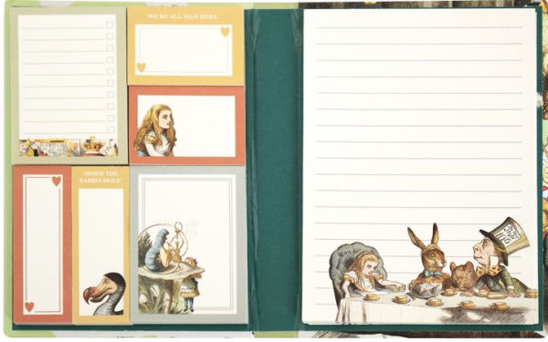 Alice in Wonderland Sticky Notes Book