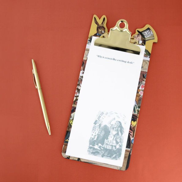 Alice in Wonderland Clipboard and List Pad