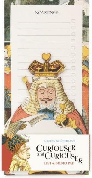 Alice in Wonderland List and Memo Pad