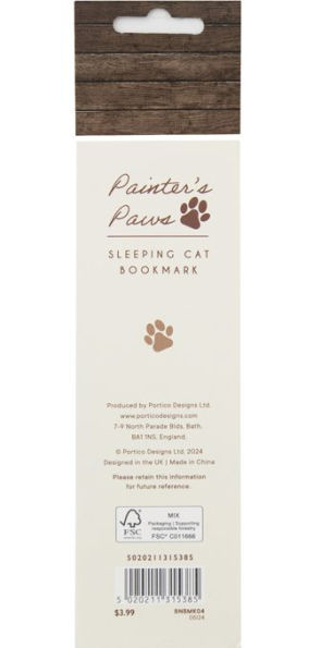 Classic Cat Sleeping Bookmark