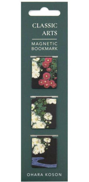 Ohara Koson: Chrysanthemums and Running Water Set of 3 Magnetic Bookmarks
