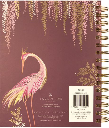 2025-2026 Sara Miller 17m Weekly Wiro Planner