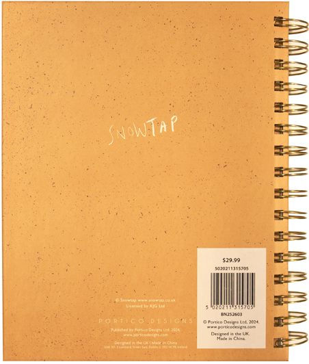2025-2026 Snowtap Bookish 17m Weekly Wiro Planner