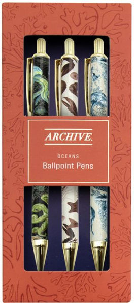 Archive Oceans Set of 3 Pens