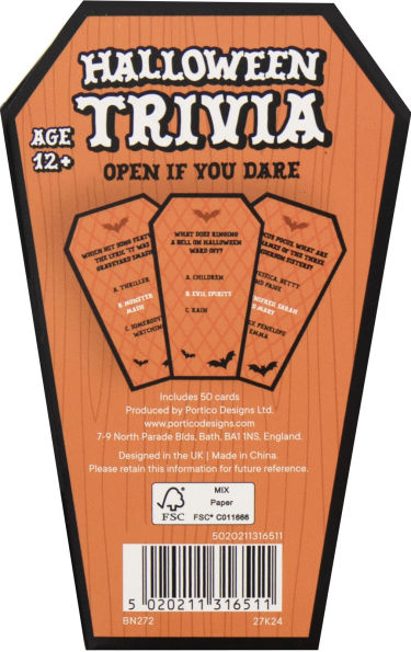 Halloween Trivia Card Deck
