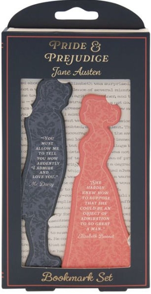 Pride and Prejudice Faux Leather Bookmark, Set of 2