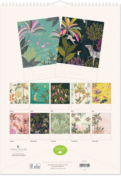 2026 Sara Miller A3 Trend Calendar