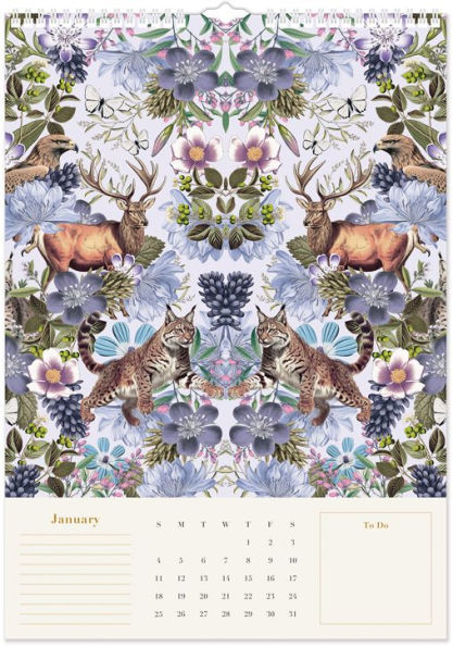 2026 William Morris A3 Trend Calendar